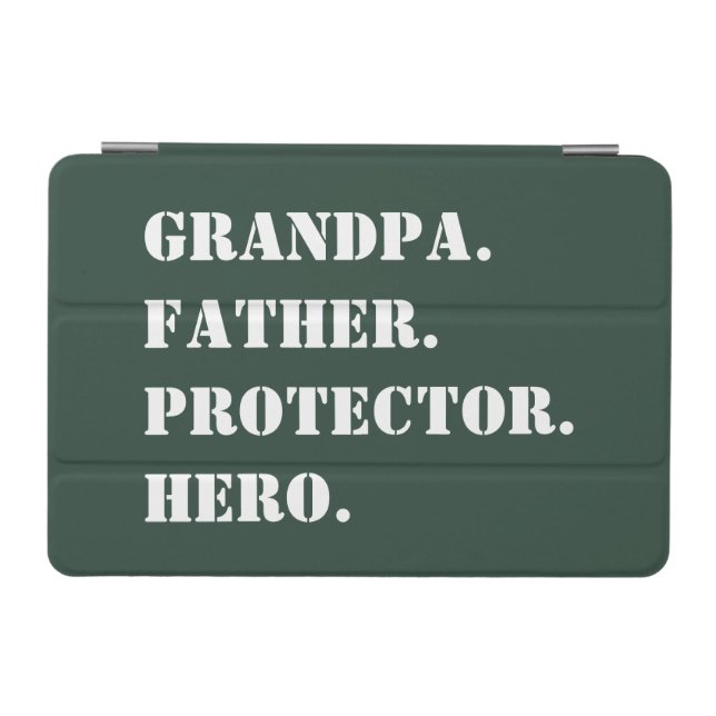 Grandpa Father Protector Hero Text Father's Day iPad Mini Cover (Horizontal)