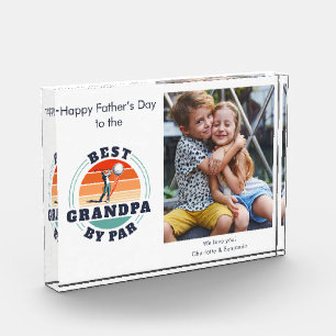 Grandpa Fathers Day Kids Photo Retro Golf Gag