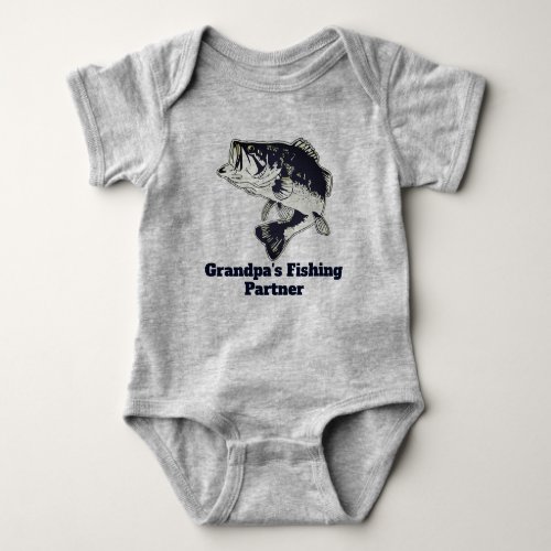 Grandpa Fishing Partner Bass Fish Shirt