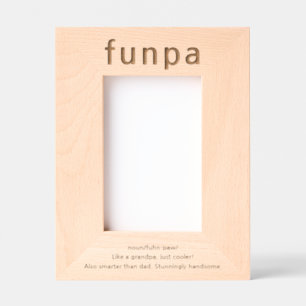 Grandpa Funny Definition Etched Picture Frame