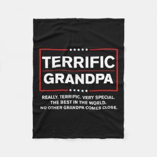 Grandpa - Funny Donald Trump Campaign Style Fleece Blanket