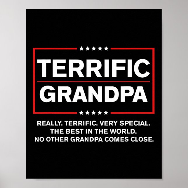 Grandpa - Funny Donald Trump Campaign Style  Poster (Front)