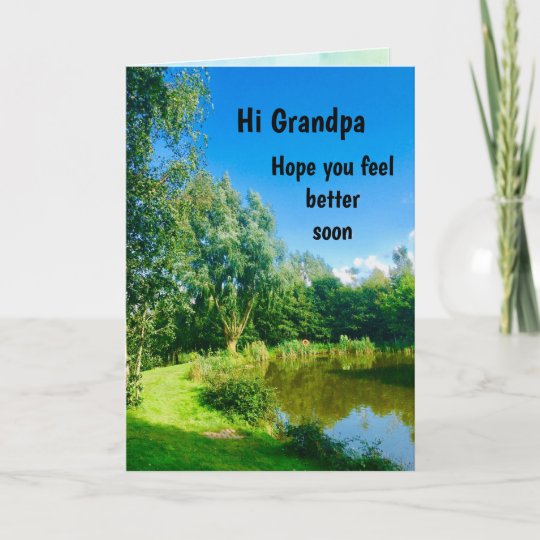 Grandpa Get Well Soon Greeting Card | Zazzle.com