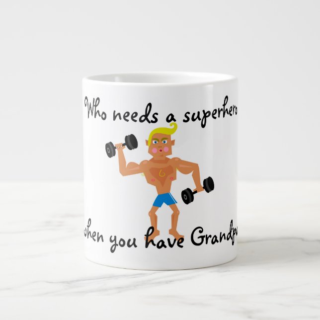 Grandpa Giant Coffee Mug (Front)