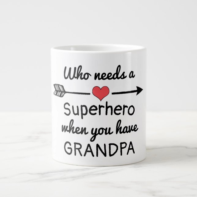Grandpa Giant Coffee Mug (Front)
