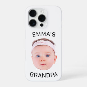 Grandpa Gift, Custom Baby Face, Photo Gift iPhone 16 Pro Case
