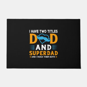 Grandpa Gift   Dad And Super Dad Doormat