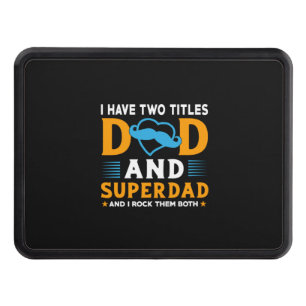 Grandpa Gift   Dad And Super Dad Hitch Cover