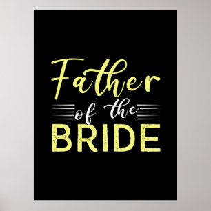 Grandpa Gift Father Of The Bride Poster