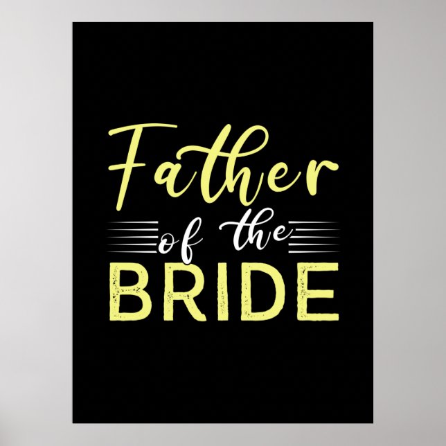 Grandpa Gift | Father Of The Bride Poster (Front)