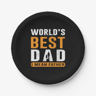Grandpa Gift   I Mean Father Paper Plates
