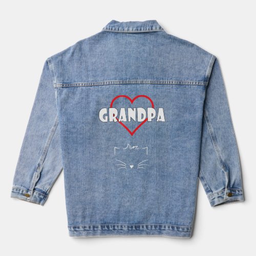 Grandpa Gramps Love Retired Senior Retirement Gran Denim Jacket