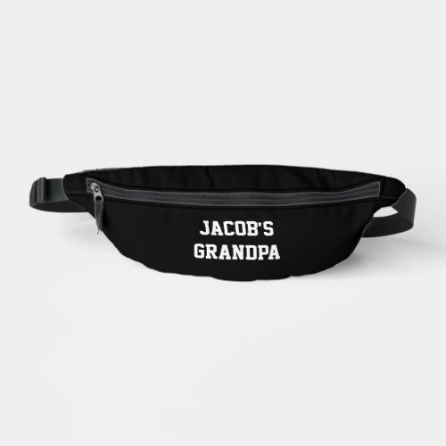 Grandpa Grandchild Name Fathers Day Text Template Fanny Pack