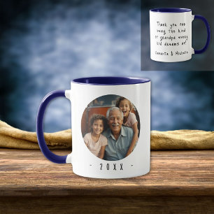 Grandpa Grandchildren Photo Message Coffee Mug