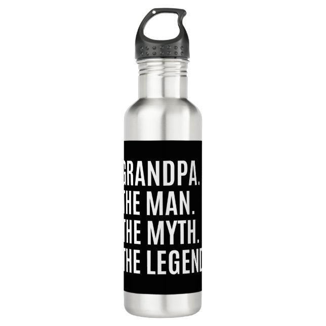 Grandpa/Grandfather Gift Stainless Steel Water Bottle (Front)