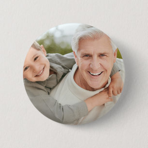 Grandpa Grandfather Grandad Personalized Photo Button