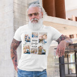 Grandpa Grandfather Grandchildren Photo Collage T-Shirt<br><div class="desc">Celebrate Grandpa's love with the "Grandpa Grandfather Grandchildren Photo Collage" T-Shirt. This personalized tee features a collage of treasured photos capturing special moments with his grandchildren. Crafted from soft, durable fabric, it offers comfort and style. The custom design and vibrant print make it a heartfelt gift for Grandpa to proudly...</div>