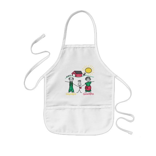 Grandpa Grandma & Me Kids' Apron (Front)