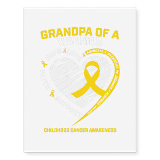 Grandpa Grandson Granddaughter Childhood Gift Temporary Tattoos