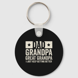 Grandpa Great Grandpa Father#39;s Day From Grandki Keychain
