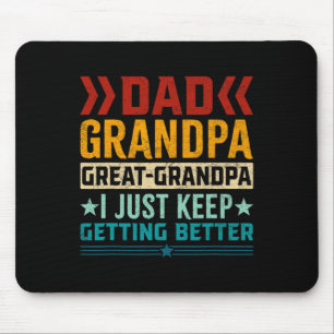 Grandpa Great Grandpa Fathers Day  Mouse Pad