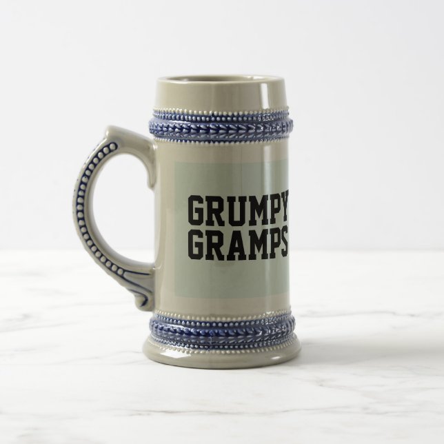 GRANDPA GRUMPY GRAMPS BEER STEIN (Left)