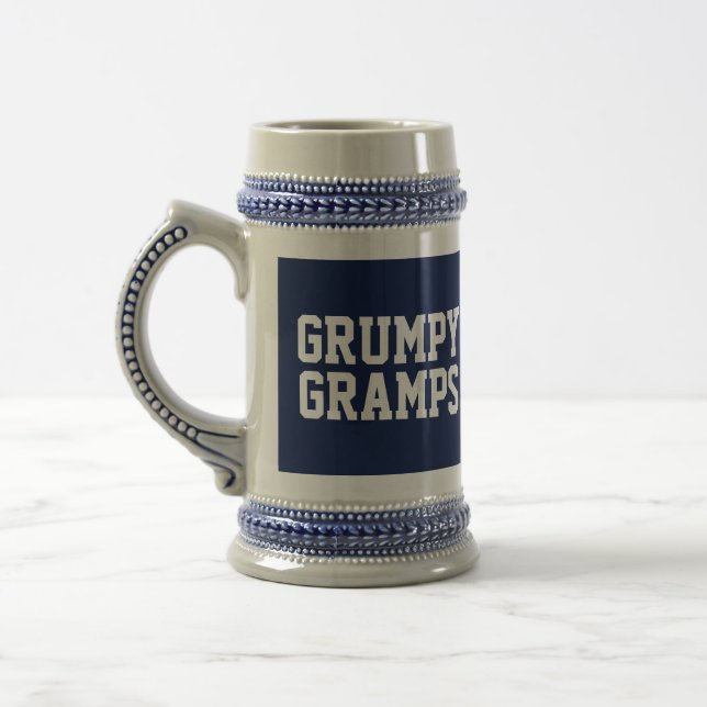 GRANDPA GRUMPY GRAMPS BEER STEIN (Left)