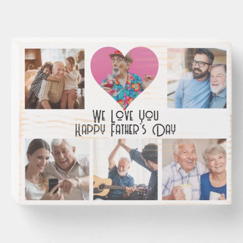 Grandpa Happy Fathers Day Wooden Plaque