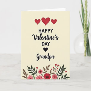 Grandpa Happy Valentines Day Card