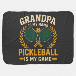 Grandpa Is My Name Baby Blanket