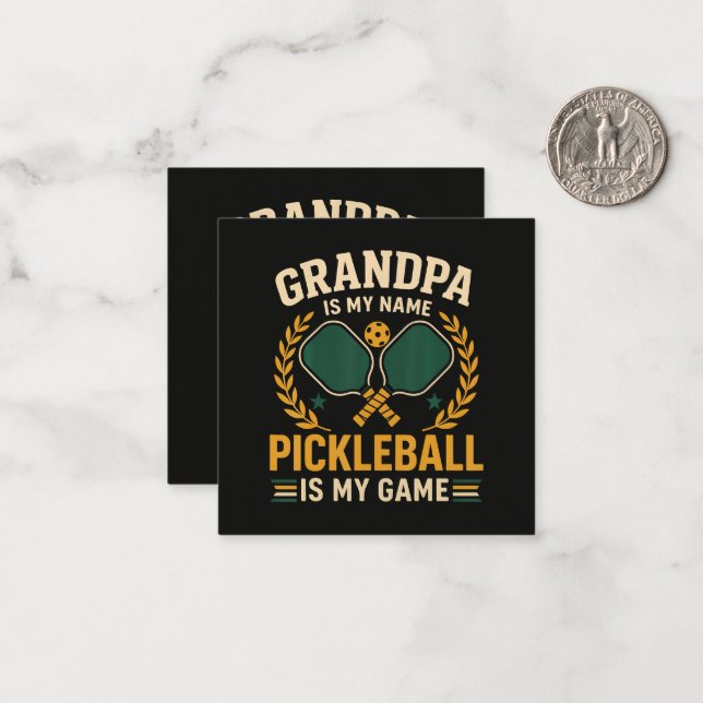 Grandpa Is My Name Note Card (Front/Back In Situ)