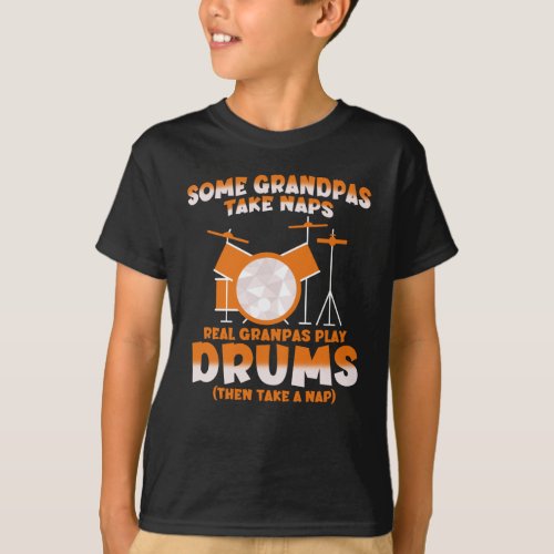 Grandpa is the best drummer with sticks T_Shirt