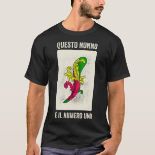 Grandpa Italian Nonno Scopa Game Scopads T-Shirt