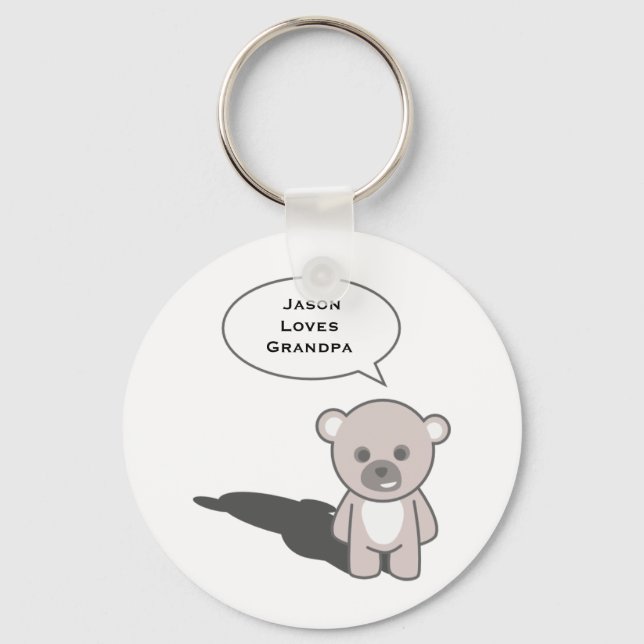 Grandpa Keychain (Personalize) (Front)