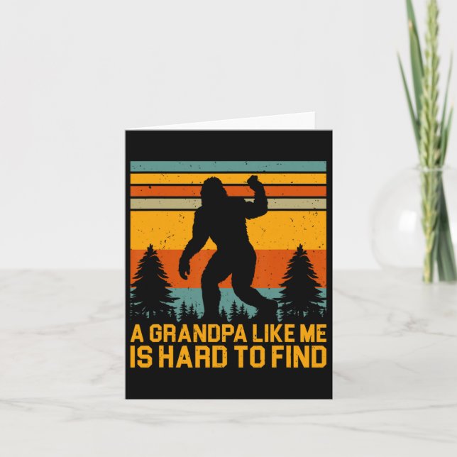 Grandpa Like Me Is Hard To Find Dad Fathers Day Pa Card (Front)