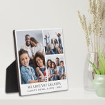 Grandpa Love You 3 Photo Collage Plaque<br><div class="desc">Elegant keepsake photo plaque to celebrate the best grandpa ever featuring a 3 photo collage of his grandchildren and family. Personalize "We Love You Grandpa" and add the names of his grandchildren and family.</div>