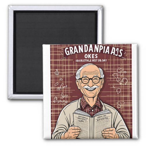 Grandpa loves jokes _ a day of laughter and readin magnet