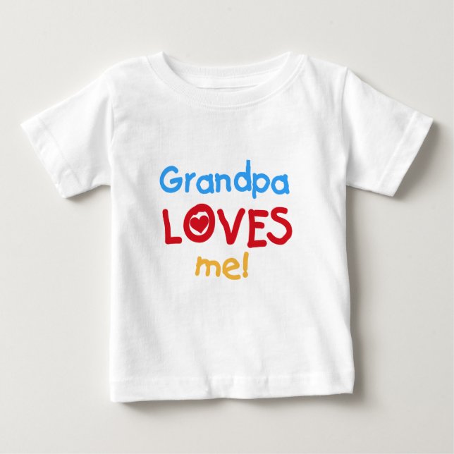 Grandpa Loves Me Tshirts and Gifts (Front)