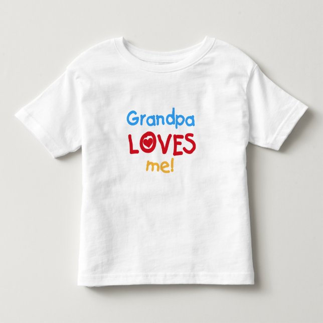 Grandpa Loves Me Tshirts and Gifts (Front)