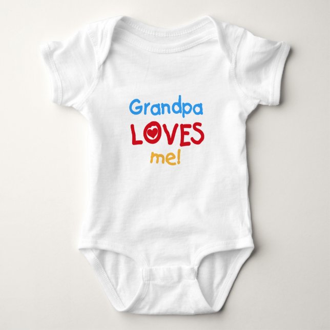 Grandpa Loves Me Tshirts and Gifts (Front)