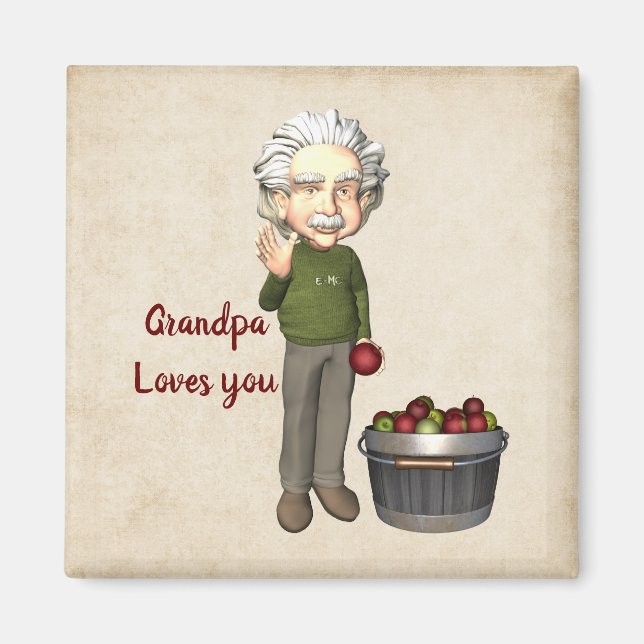 Grandpa Loves You  Magnet (Front)