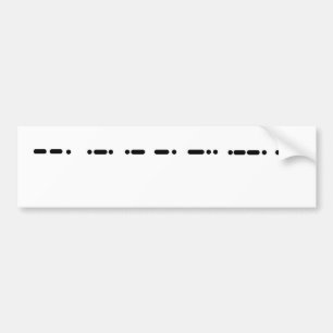 Grandpa Morse Code Bumper Sticker