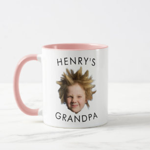 Grandpa Mug Gift, Personalized Baby Face Photo Mug