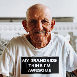 GRANDPA - MY GRANDKIDS THINK I'M AWESOME T-SHIRTS