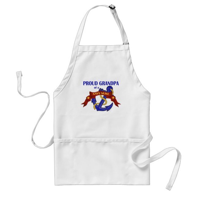 Grandpa of a Navy Nuke Adult Apron (Front)