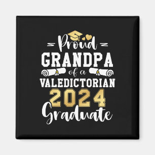 Grandpa Of A Valedictorian Cl 2024 Graduation Magnet