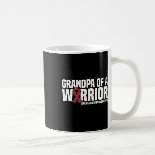 Grandpa Of A Warrior Brain Aneurysm Awareness  Coffee Mug