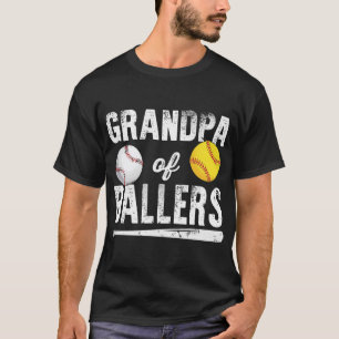 Grandpa Of Ballers Shirt Baseball Softball