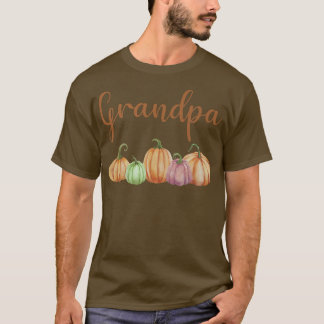 Grandpa of Little Pumpkin First Birthday Autumn Pu T-Shirt