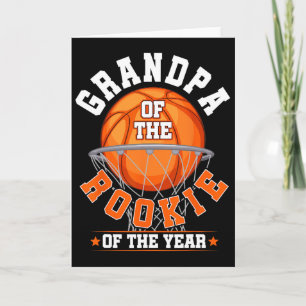 Grandpa Of Rookie 1st Birthday Sketll Family Match Card